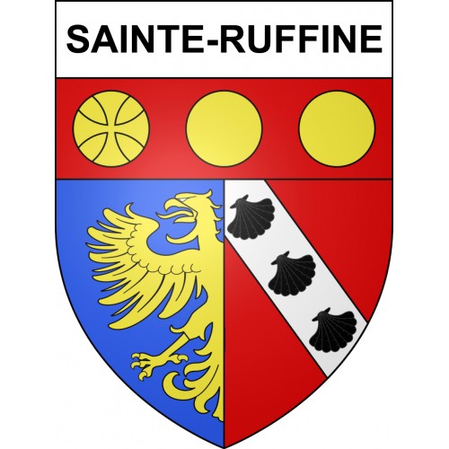 Stickers coat of arms Sainte-Ruffine adhesive sticker