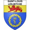 Pegatinas escudo de armas de Saint-Louis-lès-Bitche adhesivo de la etiqueta engomada