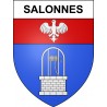 Salonnes 57 ville sticker blason écusson autocollant adhésif