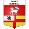 Sanry-sur-Nied 57 ville sticker blason écusson autocollant adhésif