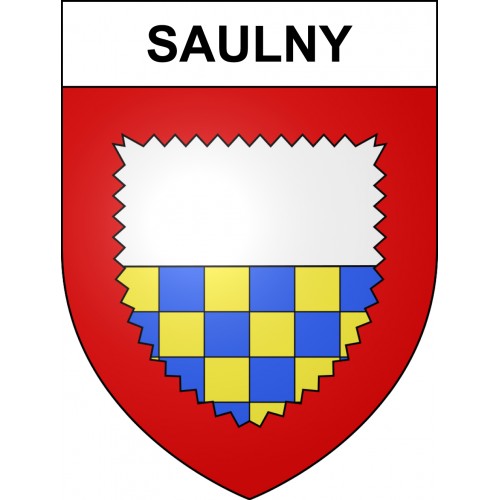 Saulny 57 ville sticker blason écusson autocollant adhésif