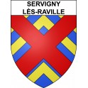 Servigny-lès-Raville 57 ville sticker blason écusson autocollant adhésif