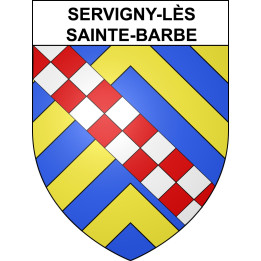 Stickers coat of arms Servigny-lès-Sainte-Barbe adhesive sticker