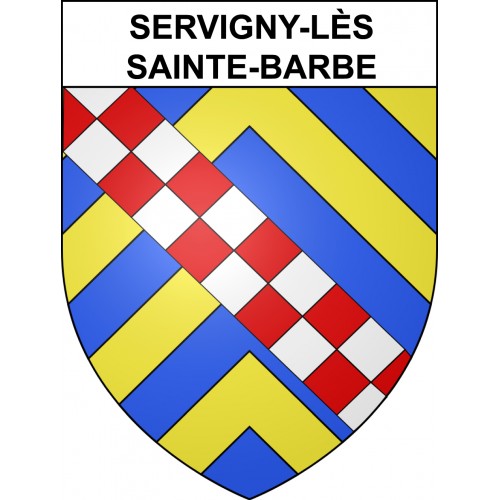 Adesivi stemma Servigny-lès-Sainte-Barbe adesivo