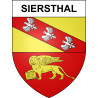 Pegatinas escudo de armas de Siersthal adhesivo de la etiqueta engomada