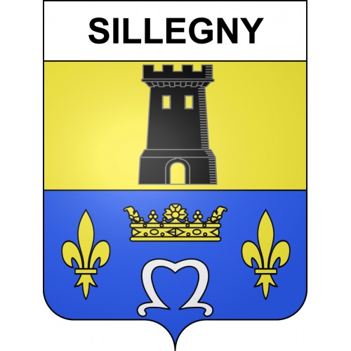 Sillegny Sticker wappen, gelsenkirchen, augsburg, klebender aufkleber