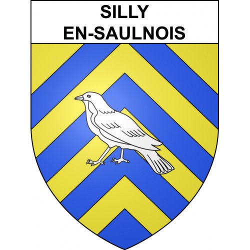 Silly-en-Saulnois 57 ville sticker blason écusson autocollant adhésif