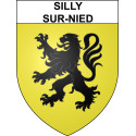 Stickers coat of arms Silly-sur-Nied adhesive sticker