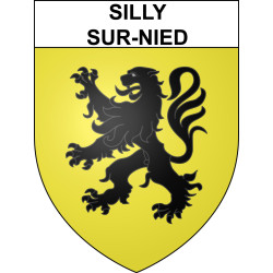 Silly-sur-Nied 57 ville sticker blason écusson autocollant adhésif