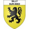 Silly-sur-Nied 57 ville sticker blason écusson autocollant adhésif