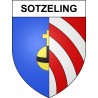 Pegatinas escudo de armas de Sotzeling adhesivo de la etiqueta engomada