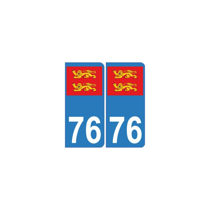 76 normandie autocollant plaque