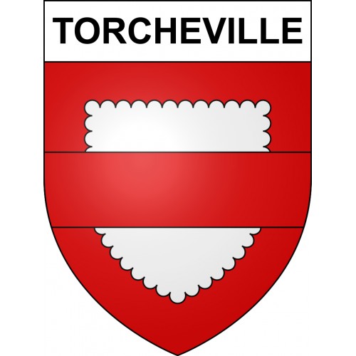 Torcheville 57 ville sticker blason écusson autocollant adhésif