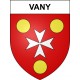 Vany 57 ville sticker blason écusson autocollant adhésif