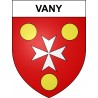 Vany 57 ville sticker blason écusson autocollant adhésif