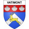 Pegatinas escudo de armas de Vatimont adhesivo de la etiqueta engomada