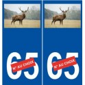 Cervi scelta del numero di sticker adesivo piastra