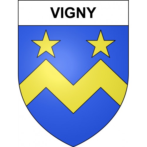Stickers coat of arms Vigny adhesive sticker
