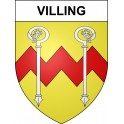 Villing 57 ville sticker blason écusson autocollant adhésif