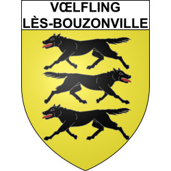 Vœlfling-lès-Bouzonville 57 ville sticker blason écusson autocollant adhésif