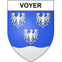 Voyer 57 ville sticker blason écusson autocollant adhésif