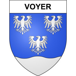 Voyer Sticker wappen, gelsenkirchen, augsburg, klebender aufkleber