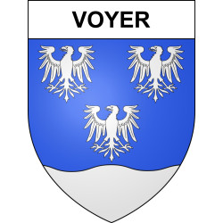 Voyer 57 ville sticker blason écusson autocollant adhésif