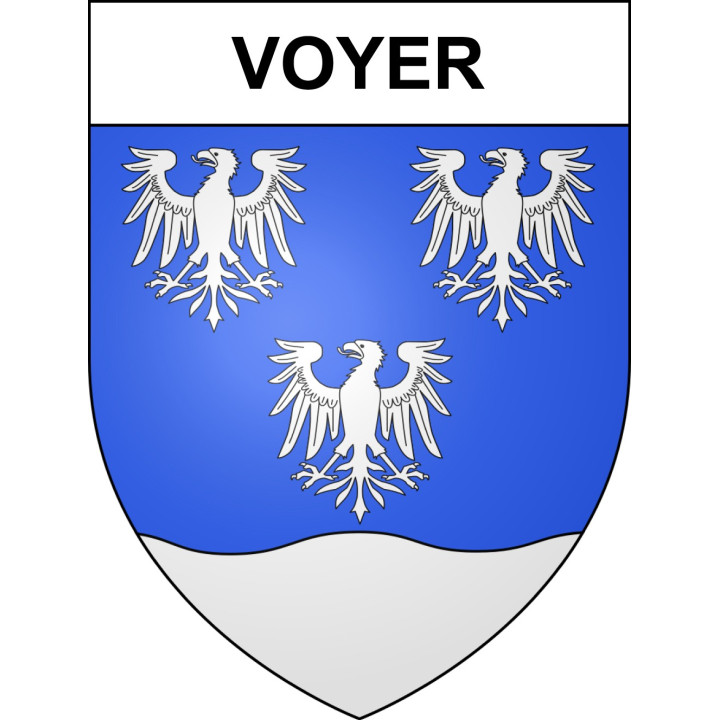Pegatinas escudo de armas de Voyer adhesivo de la etiqueta engomada