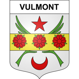 Pegatinas escudo de armas de Vulmont adhesivo de la etiqueta engomada