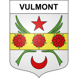 Vulmont 57 ville sticker blason écusson autocollant adhésif