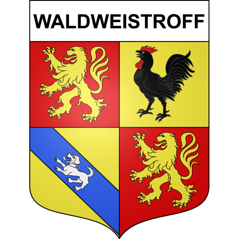 Adesivi stemma Waldweistroff adesivo