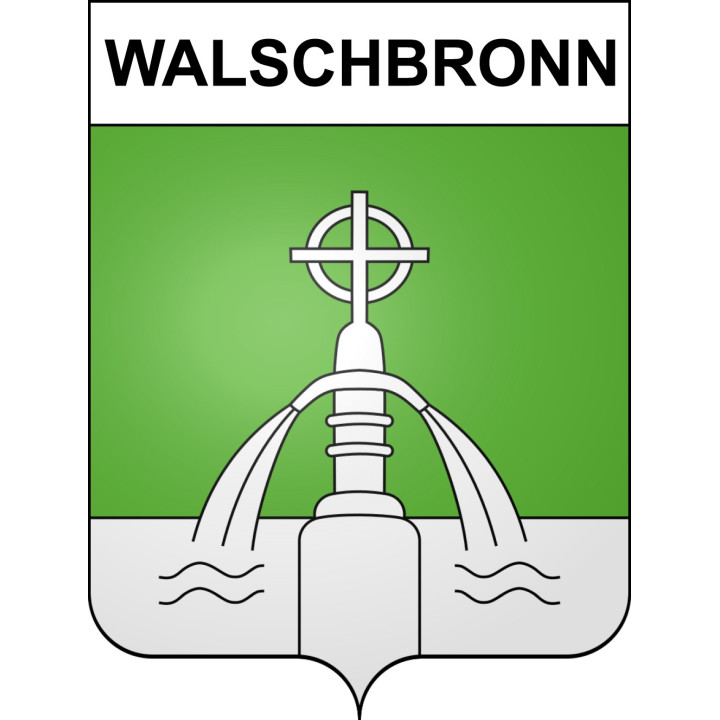 Walschbronn 57 ville sticker blason écusson autocollant adhésif