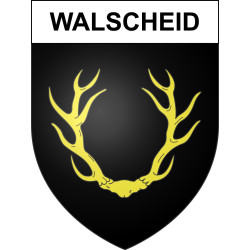 Walscheid 57 ville sticker blason écusson autocollant adhésif