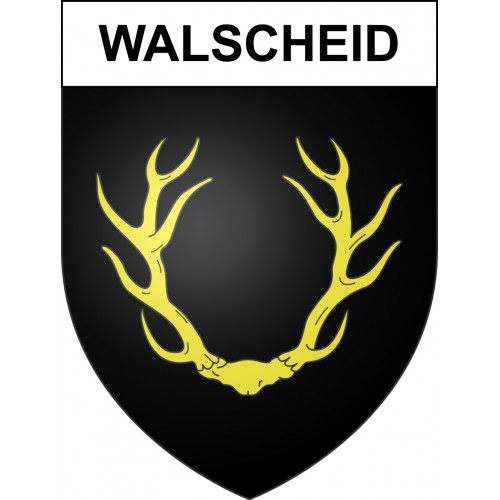 Walscheid 57 ville sticker blason écusson autocollant adhésif
