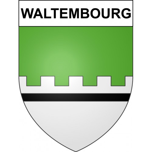 Waltembourg Sticker wappen, gelsenkirchen, augsburg, klebender aufkleber
