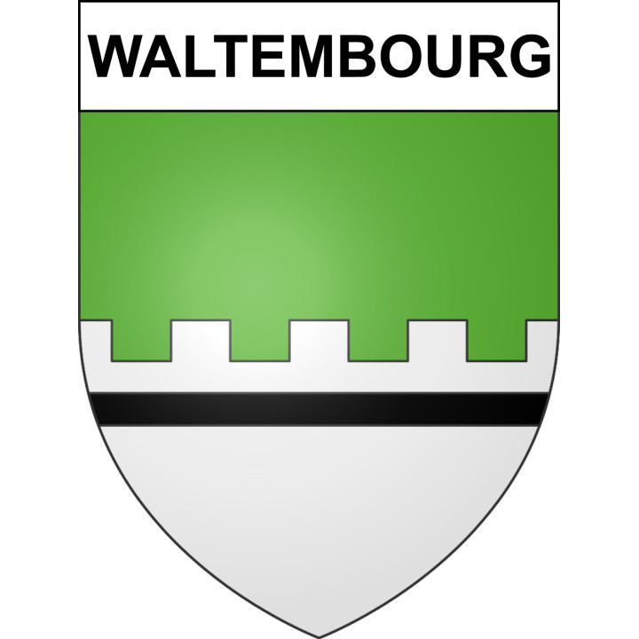 Waltembourg 57 ville sticker blason écusson autocollant adhésif