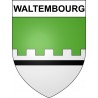 Pegatinas escudo de armas de Waltembourg adhesivo de la etiqueta engomada
