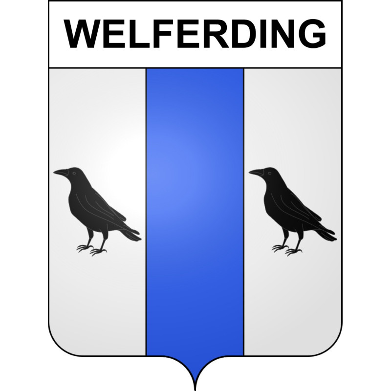 Stickers coat of arms Welferding adhesive sticker