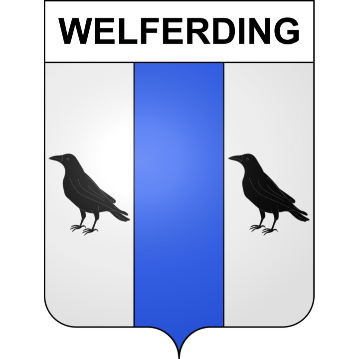 Welferding Sticker wappen, gelsenkirchen, augsburg, klebender aufkleber