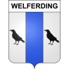 Welferding Sticker wappen, gelsenkirchen, augsburg, klebender aufkleber
