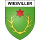 Pegatinas escudo de armas de Wiesviller adhesivo de la etiqueta engomada