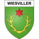 Wiesviller Sticker wappen, gelsenkirchen, augsburg, klebender aufkleber