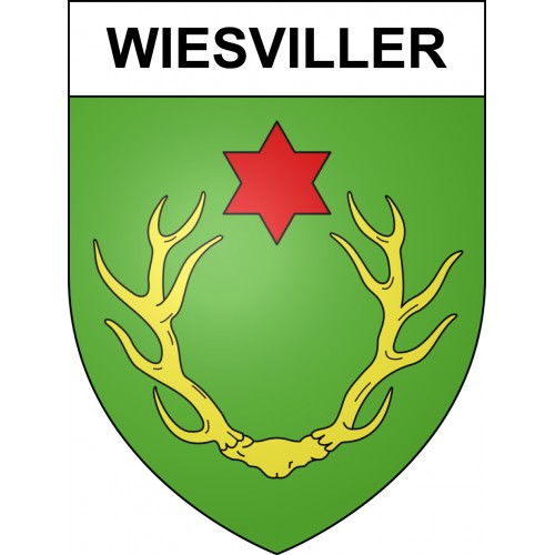 Stickers coat of arms Wiesviller adhesive sticker
