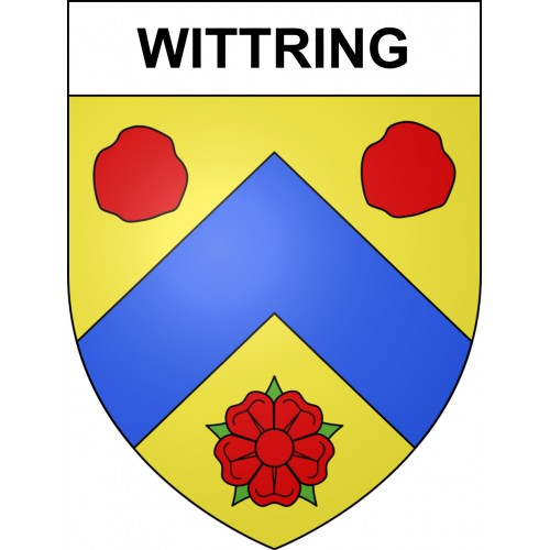 Wittring Sticker wappen, gelsenkirchen, augsburg, klebender aufkleber