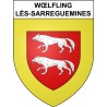 Wœlfling-lès-Sarreguemines 57 ville sticker blason écusson autocollant adhésif