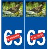 Grive numéro choix autocollant plaque sticker logo 2