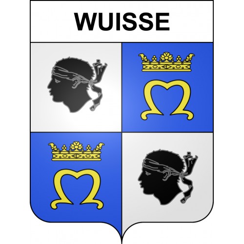 Wuisse Sticker wappen, gelsenkirchen, augsburg, klebender aufkleber