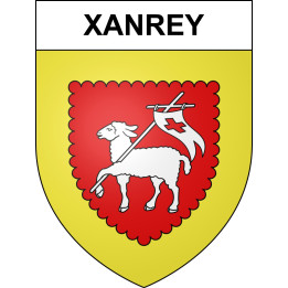 Pegatinas escudo de armas de Xanrey adhesivo de la etiqueta engomada
