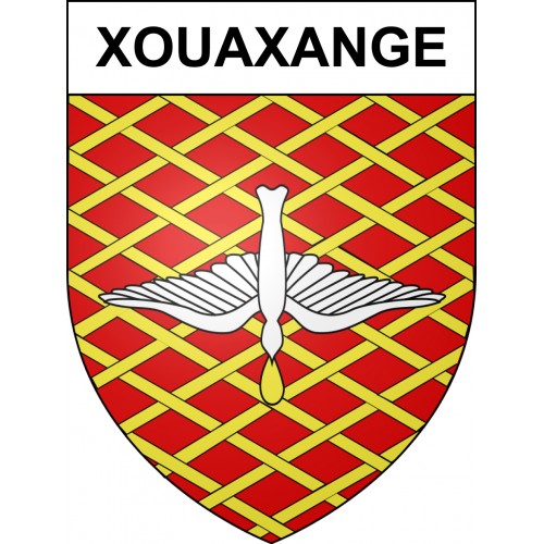 Pegatinas escudo de armas de Xouaxange adhesivo de la etiqueta engomada