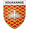Pegatinas escudo de armas de Xouaxange adhesivo de la etiqueta engomada